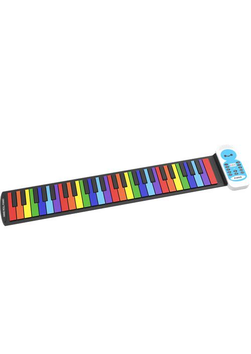 Selected image for MOYE Silikonska električna klavijatura Rainbow Roll Up Piano