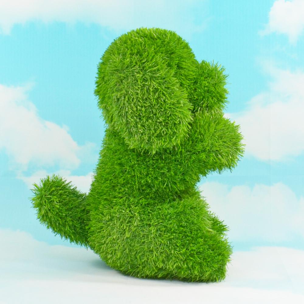 Selected image for ANIPLANTS Figura od veštačke trave Pas koji sedi 50cm