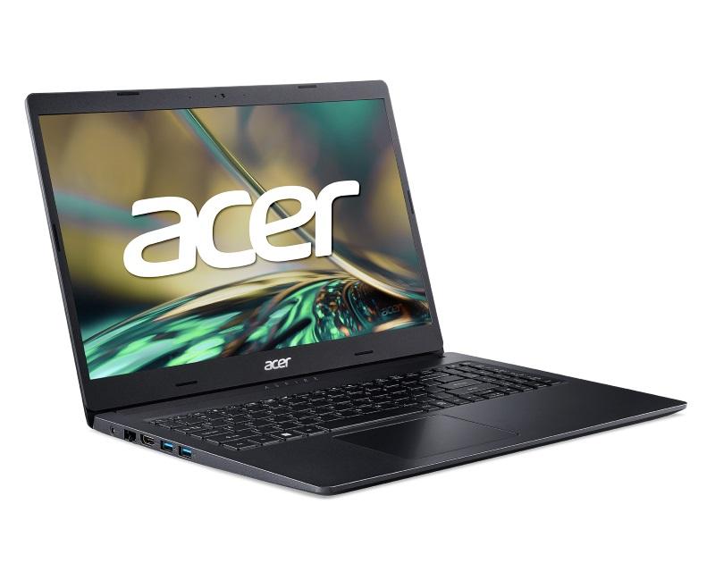 Acer A315 Aspire Laptop, 15,6", Ryzen 7, 8 GB, 512 GB SSD, Crni