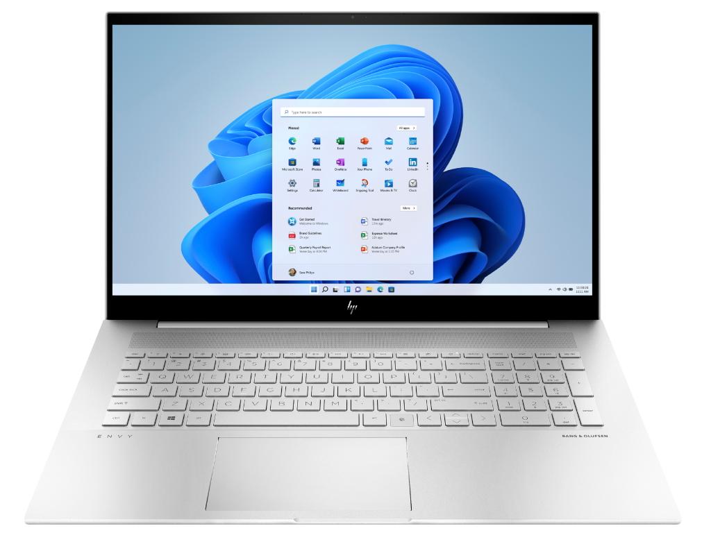 HP Laptop Envy 17-ch1011nm Win 11 Pro/17.3"UHD IPS 400/i5-1155G7/12GB/512GB/MX450 2GB/FPR/3g/srebrna