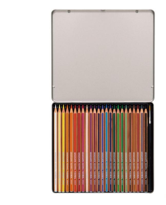Selected image for LYRA Drvene boje 24/1 u metalnoj kutiji sa četkicom za akvarel 2881240