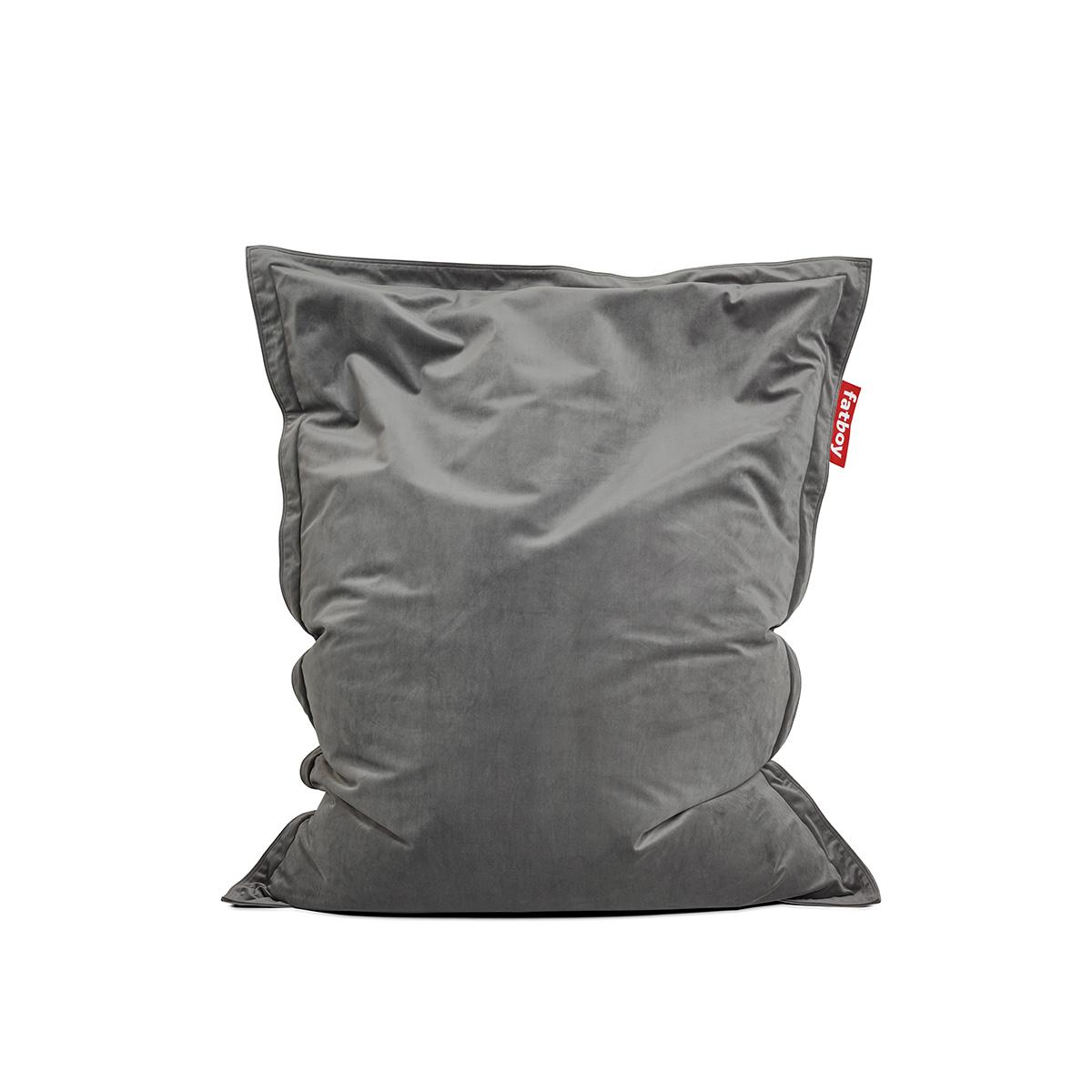 FATBOY Lazy bag Original Slim Velvet sivi