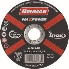 BENMAN Rezna ploča 125x1 INOX