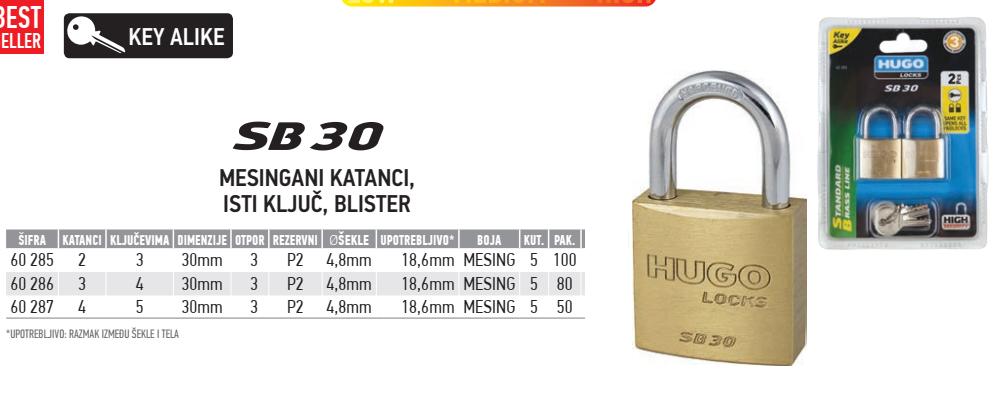 Selected image for HUGO LOCKS Katanac sb30 2/1