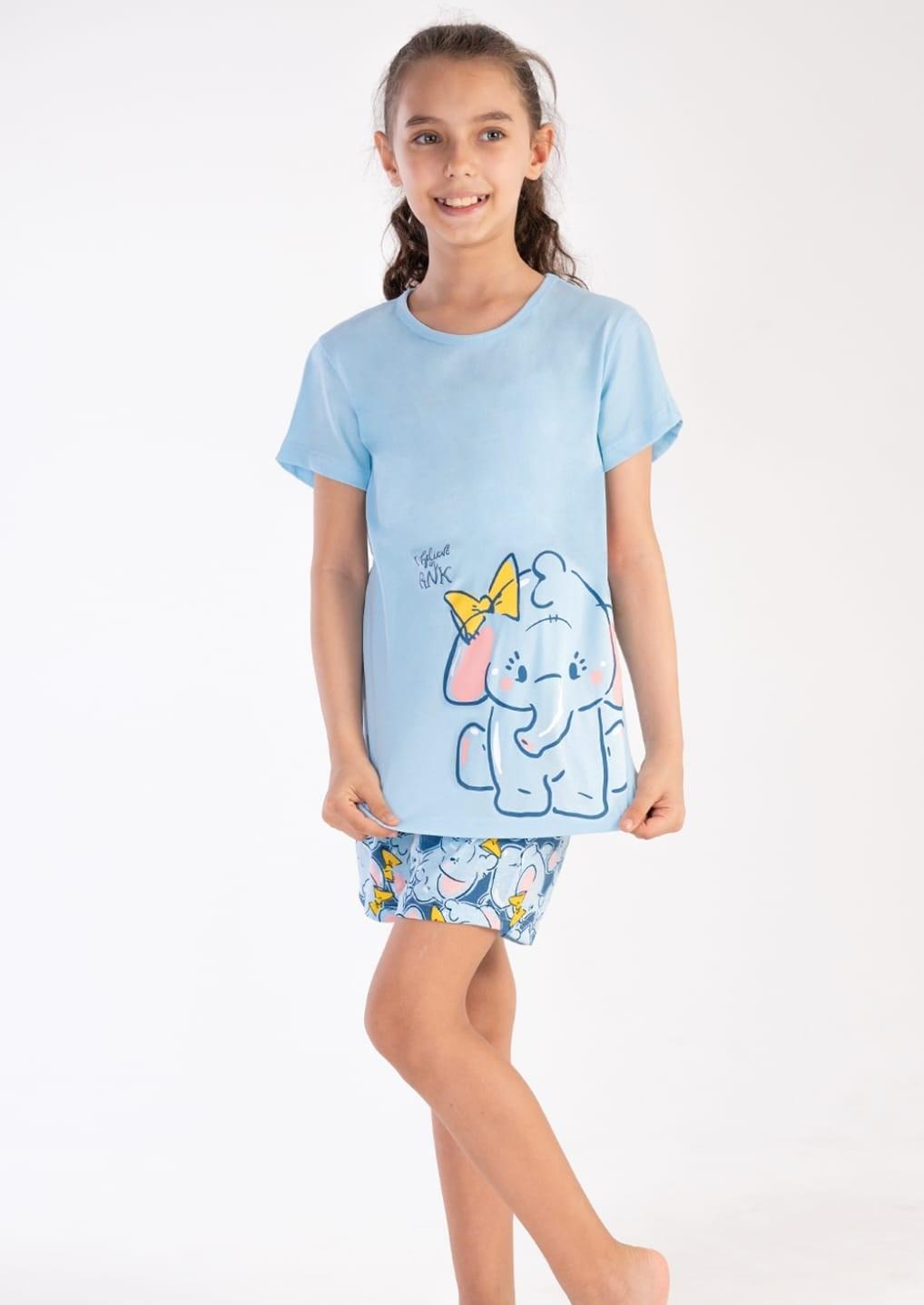 VIENETTA SECRET Pamučna pidžama za devojčice plava