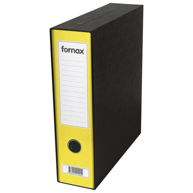 FORNAX Registrator A4 Prestige 80mm (8372) crno-žuti