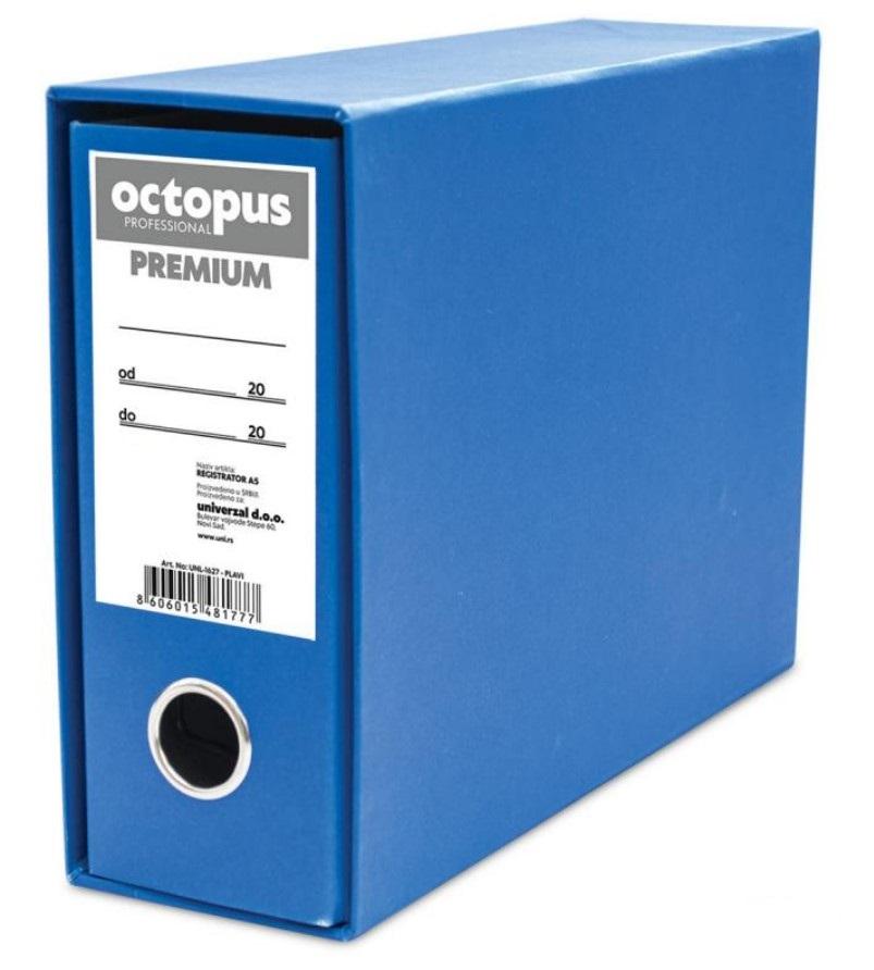 OCTOPUS Registrator A5 Premium UNL-1627 plavi