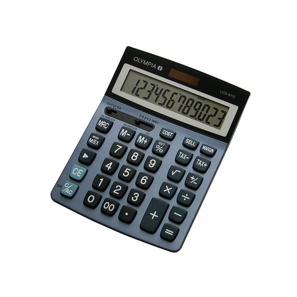 OLYMPIA Kalkulator LCD 6112 tax