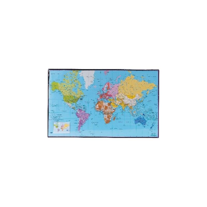 VIQUEL Plastificirana podloga za sto sa slikom karte sveta šarena