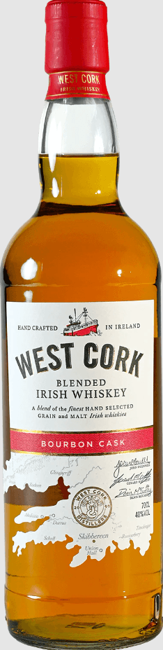 WEST CORK Irski viski Burbom Cask 0.7l