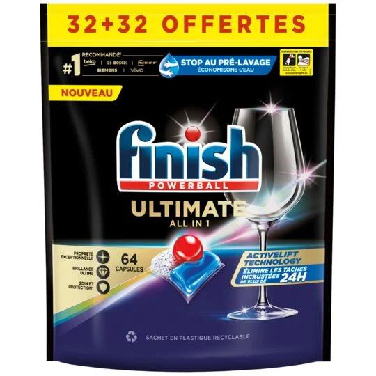 FINISH Tablete za mašinsko pranje posuđa Ultimate All in 1 64/1