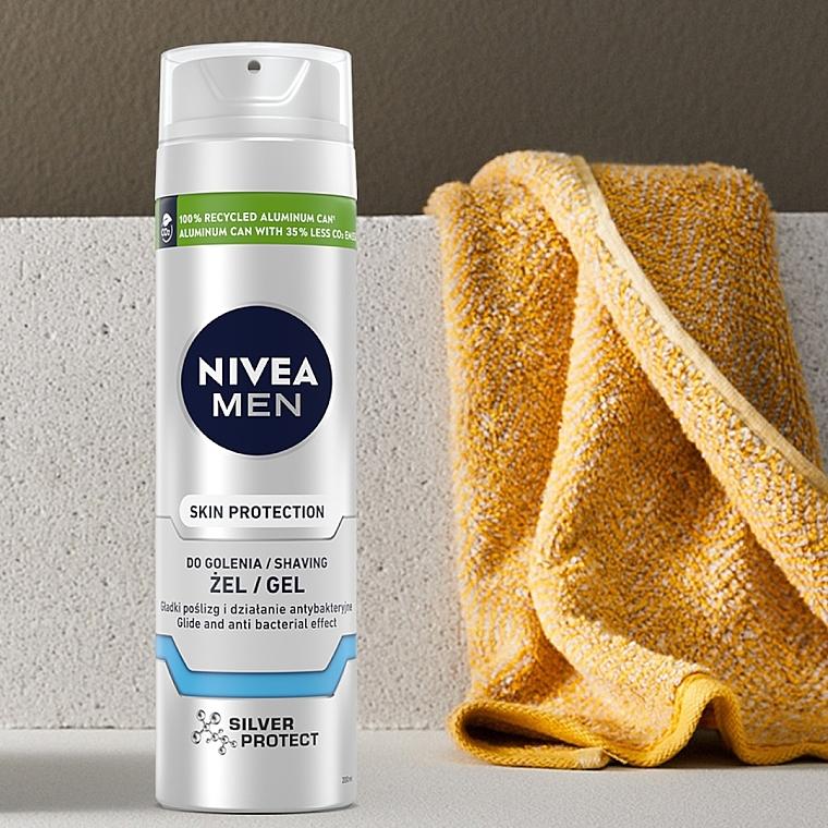 Selected image for NIVEA MEN Gel za brijanje Silver Protect 200ml