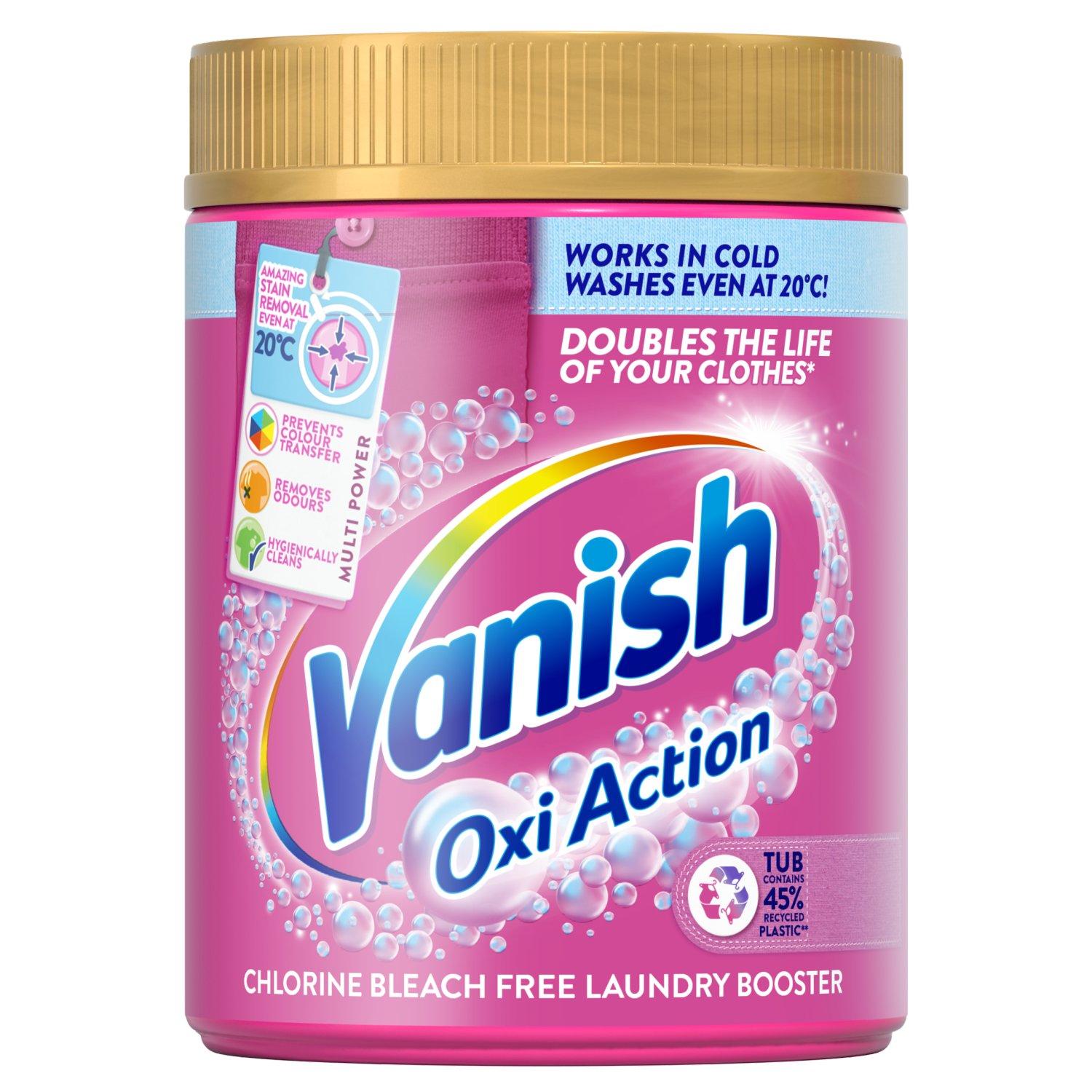 VANISH Prašak za odstranjivanje fleka Pink gold oxi action 470g