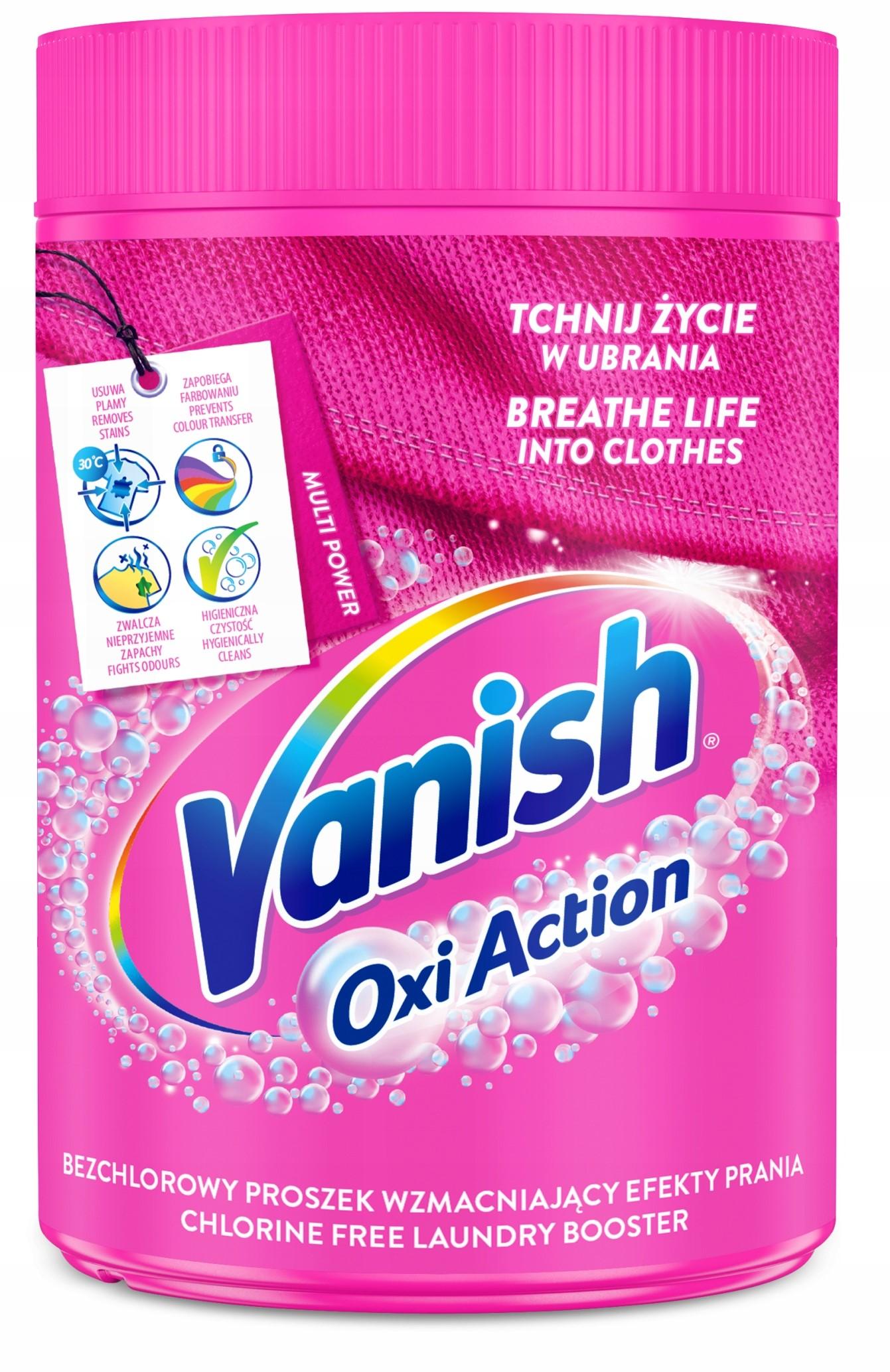 Vanish Oxi Action Gold Pink Prašak za odstranjivanje mrlja, 625g