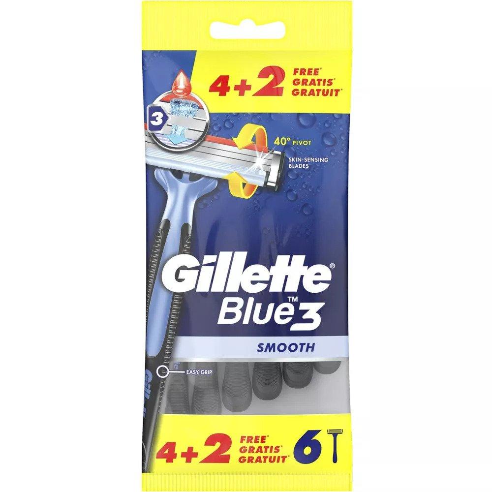 Selected image for Gillette Blue 3 Smooth Brijač za jednokratnu upotrebu, 6 komada