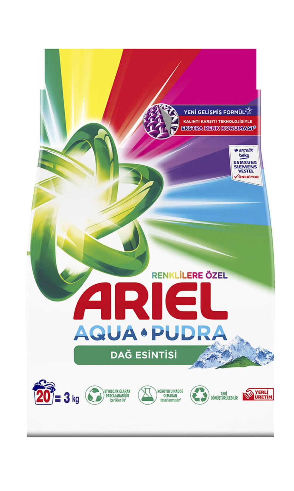 Ariel Deterdžent za pranje veša Mountain breeze Color, 3 kg