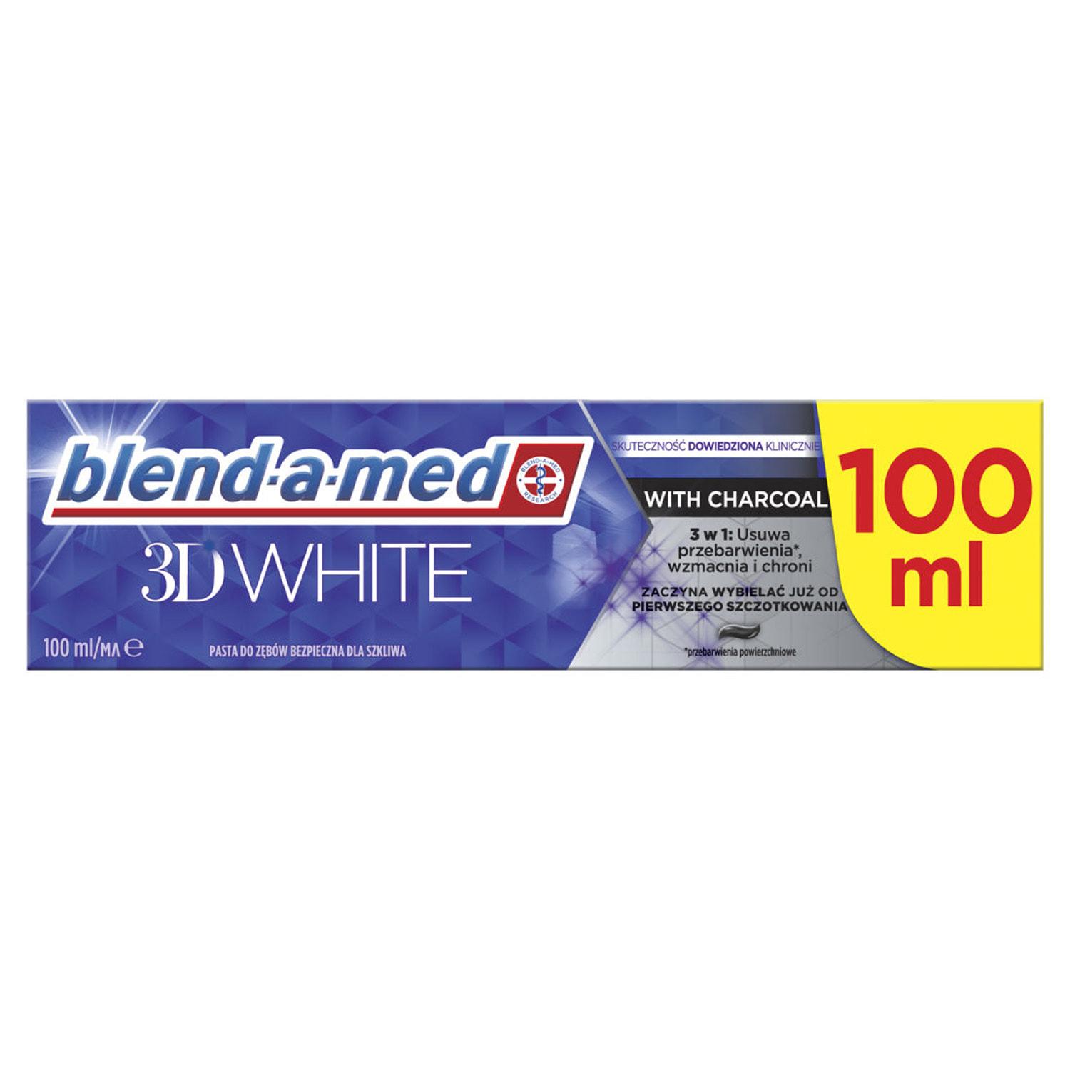 Selected image for BLEND-A-MED 3D White Charcoal Pasta za zube, 100ml