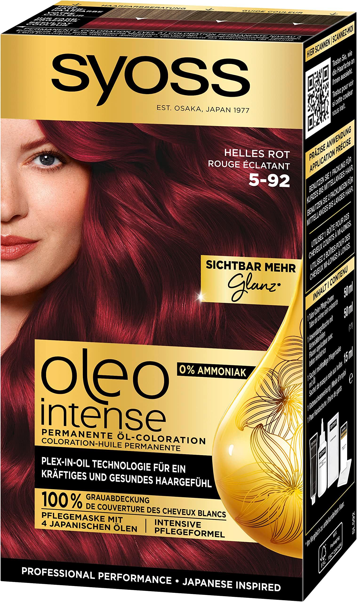 Syoss Oleo Intense Farba za kosu, Intense Red 5-92