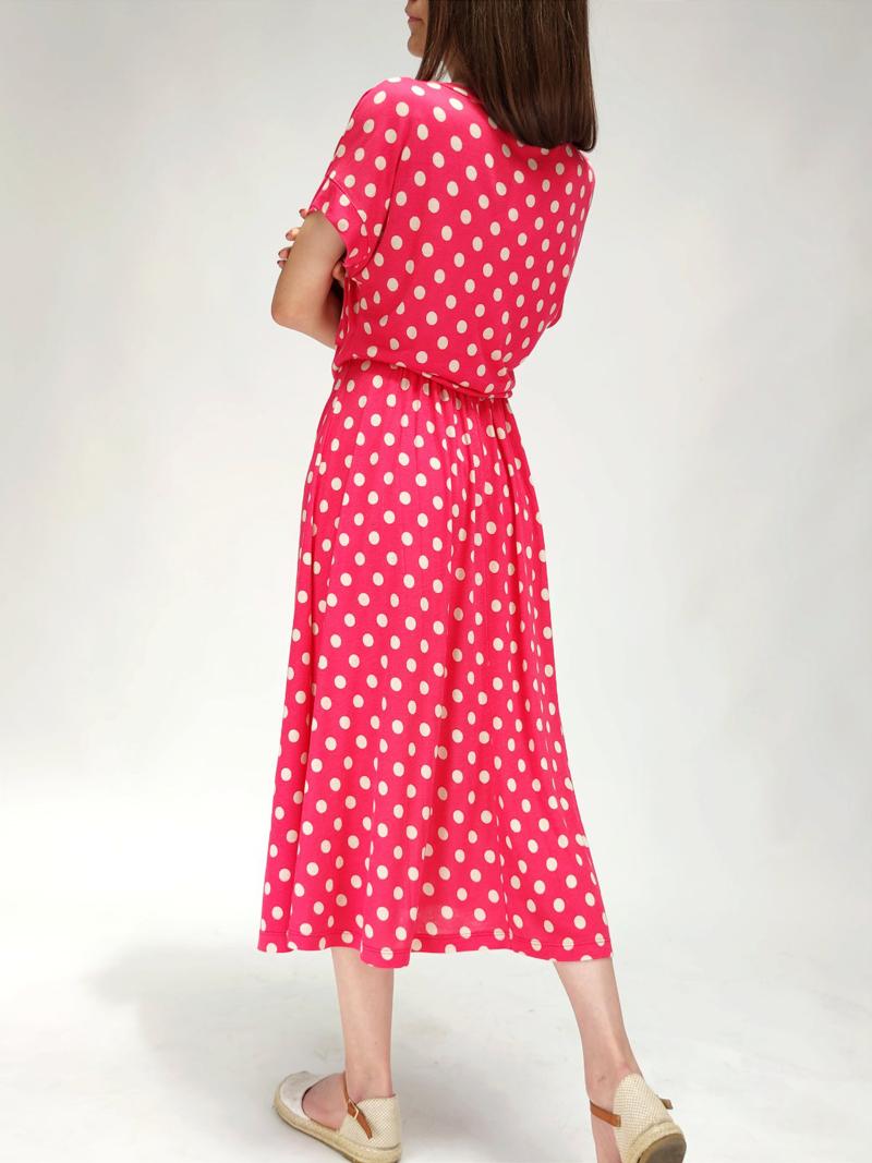Selected image for ORANGE Ženska midi haljina na tufne crvena
