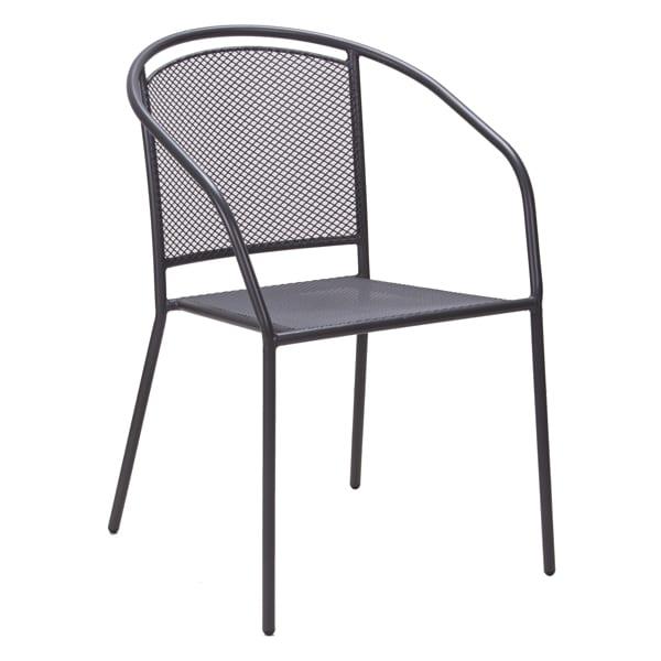 ARKO Baštenska metalna stolica siva
