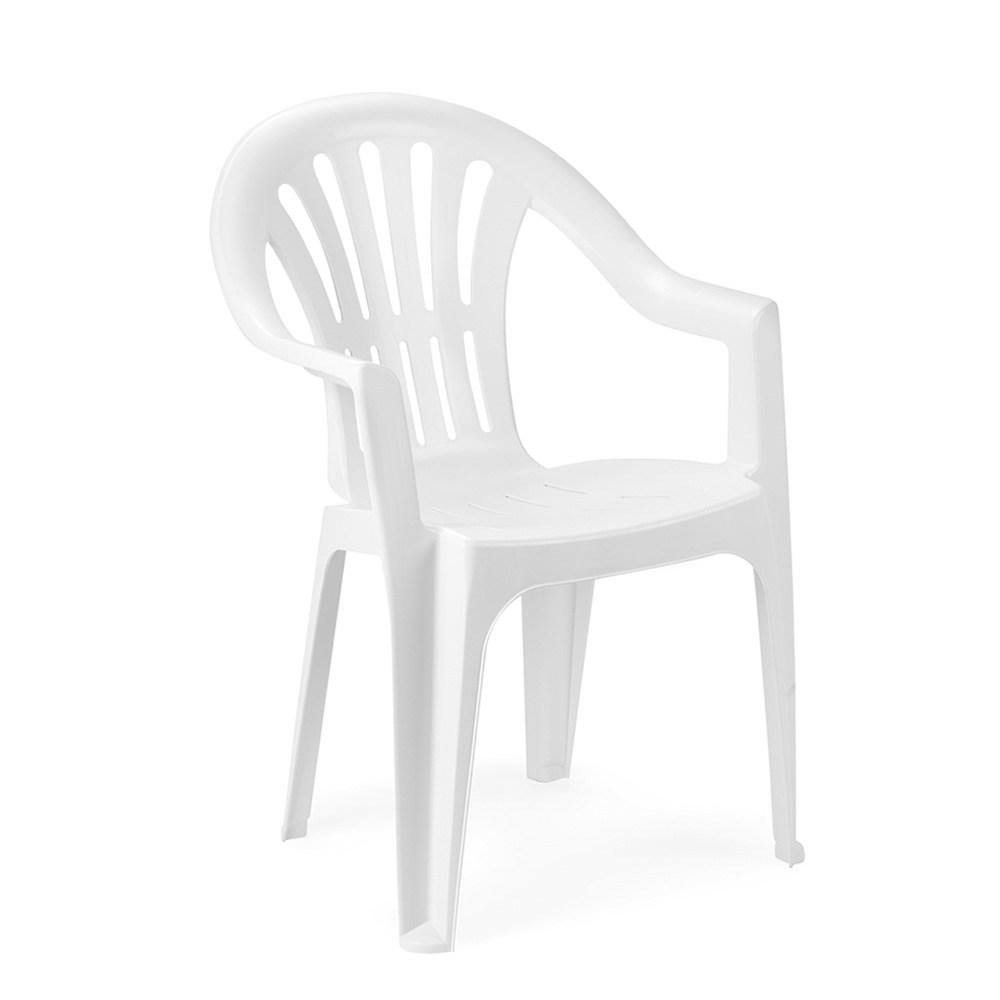KONA Baštenska plastična stolica bela