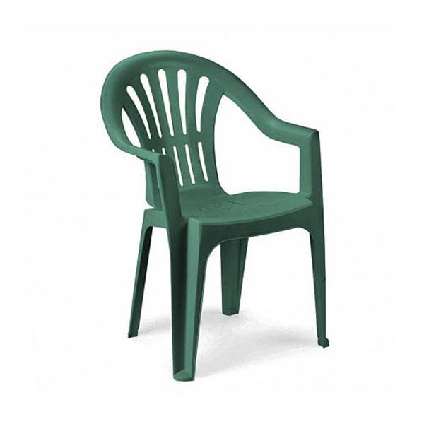 KONA Baštenska plastična stolica zelena