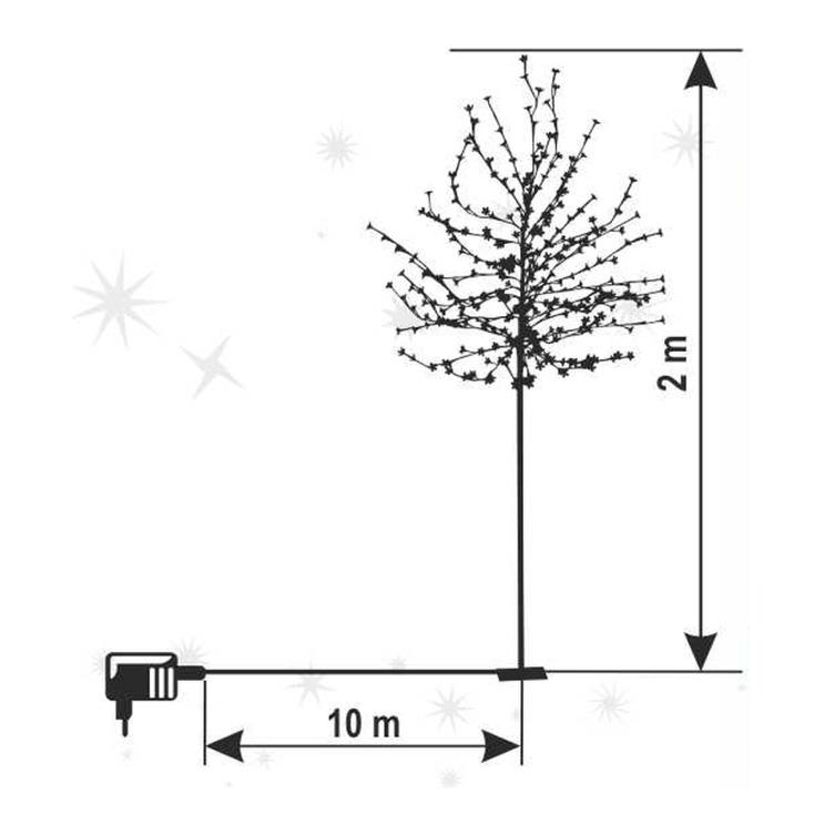 Selected image for HOME Ukrasno drvo sa LED diodama 200cm