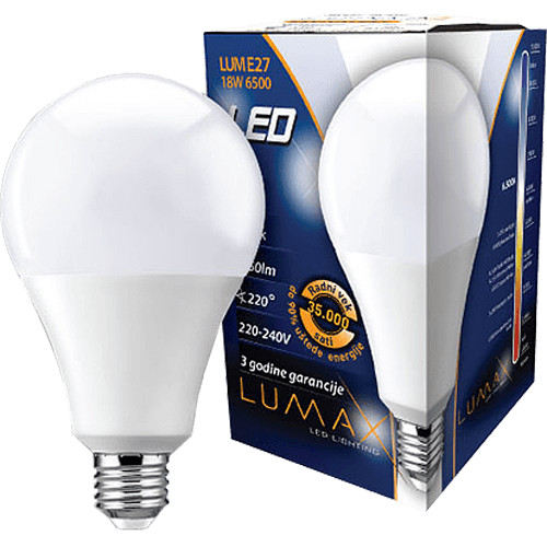 Selected image for LUMAX LED sijalica LUME27-18W 6500K
