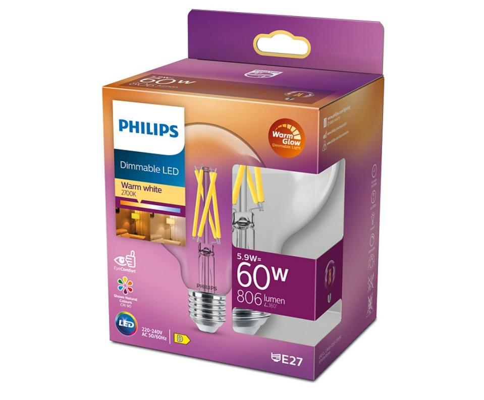Selected image for PHILIPS Led sijalica classic 5.9W(60W) G93 E27 CL WGD90 1PF/4