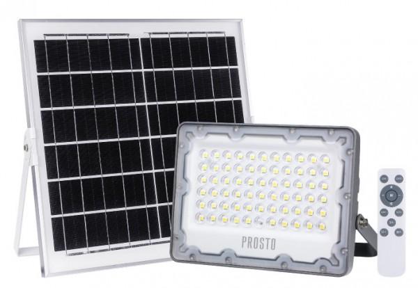 PROSTO Solarni LED reflektor 10W 6500K + daljinski LRFS-1075/GR