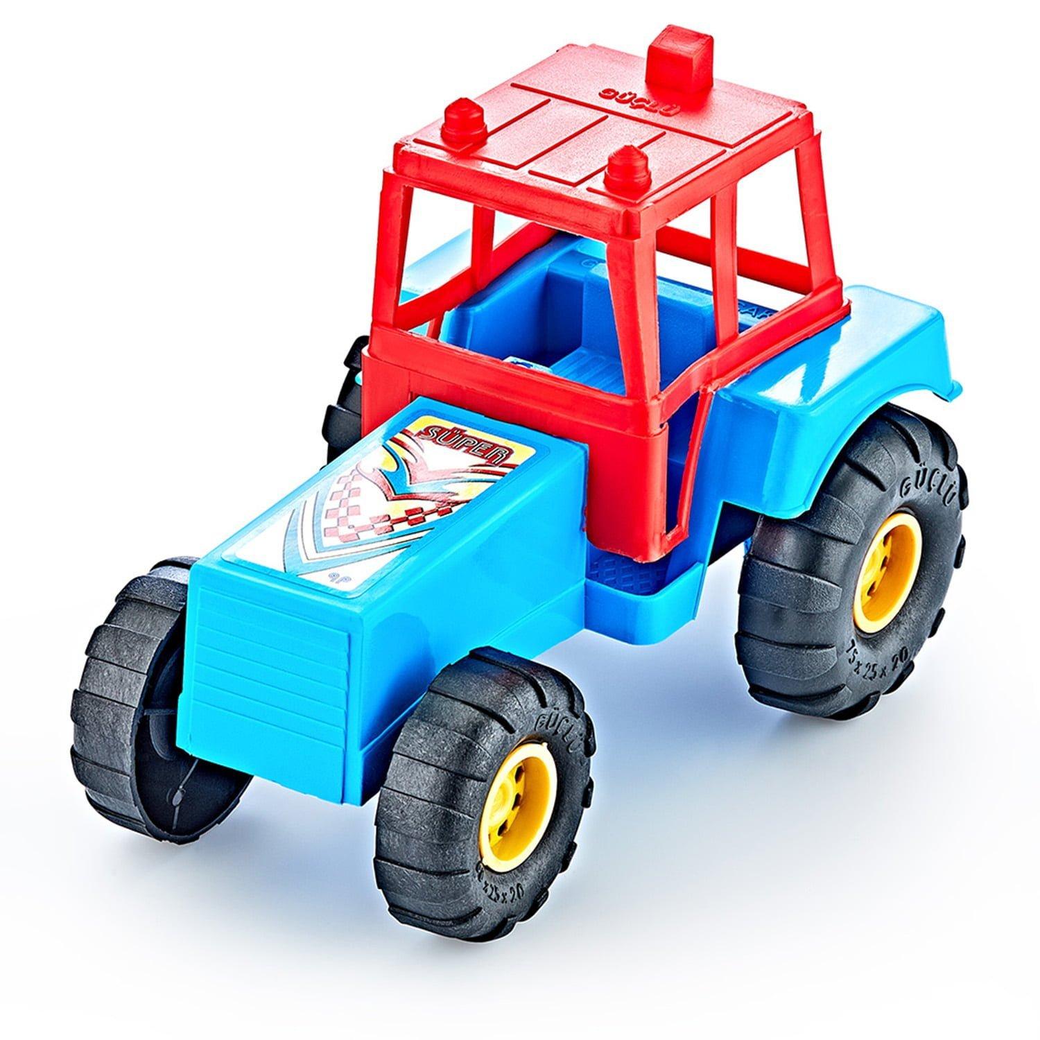Plastični traktor plavi