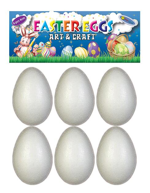 Uskršnje dekorativno jaje za oslikavanje FEA-003 4cm 6/1 belo