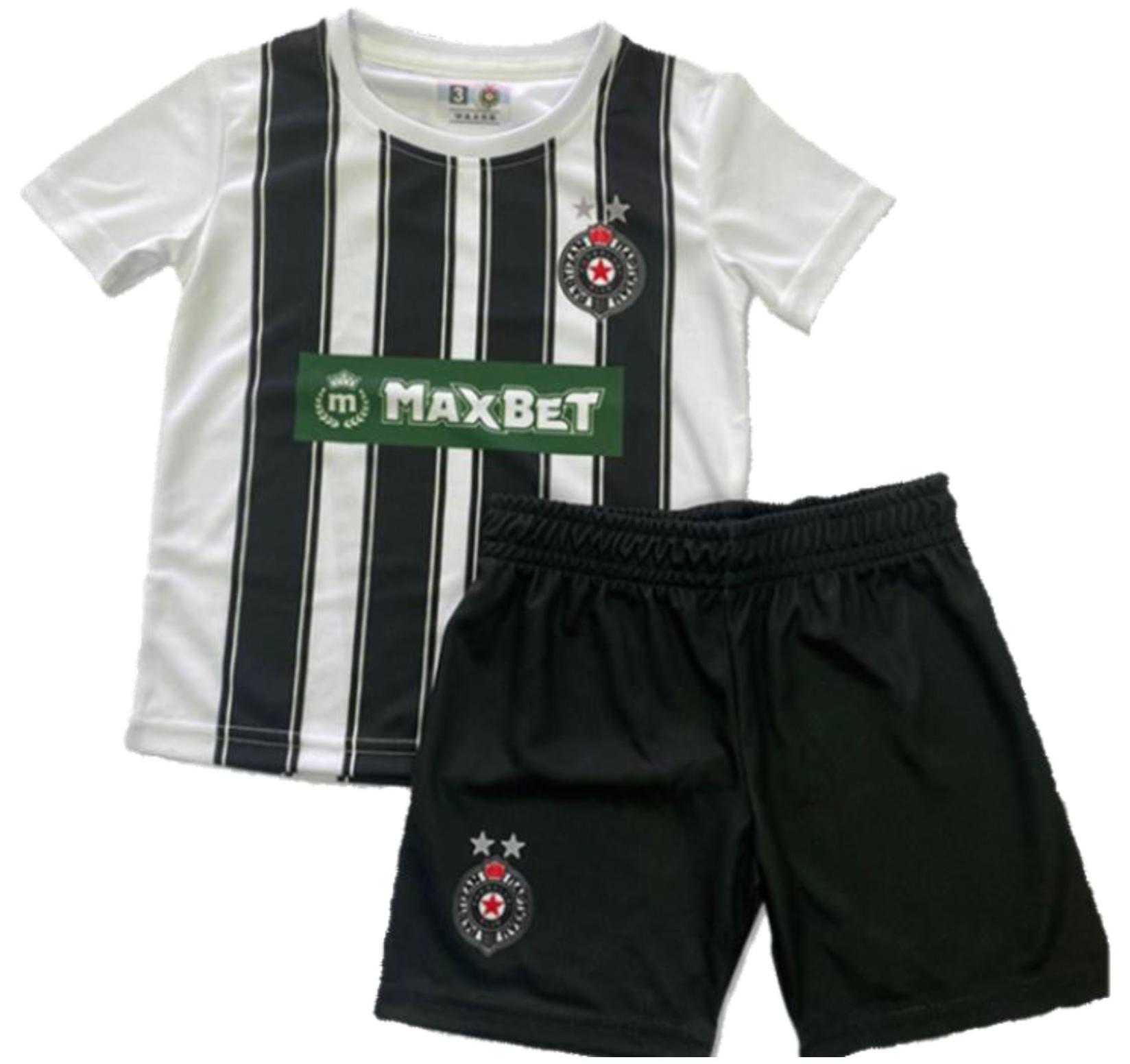 FK Partizan Komplet za bebe, Crno-beli
