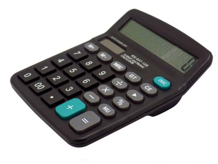 MEMORIS Kalkulator sa 12 mesta crni