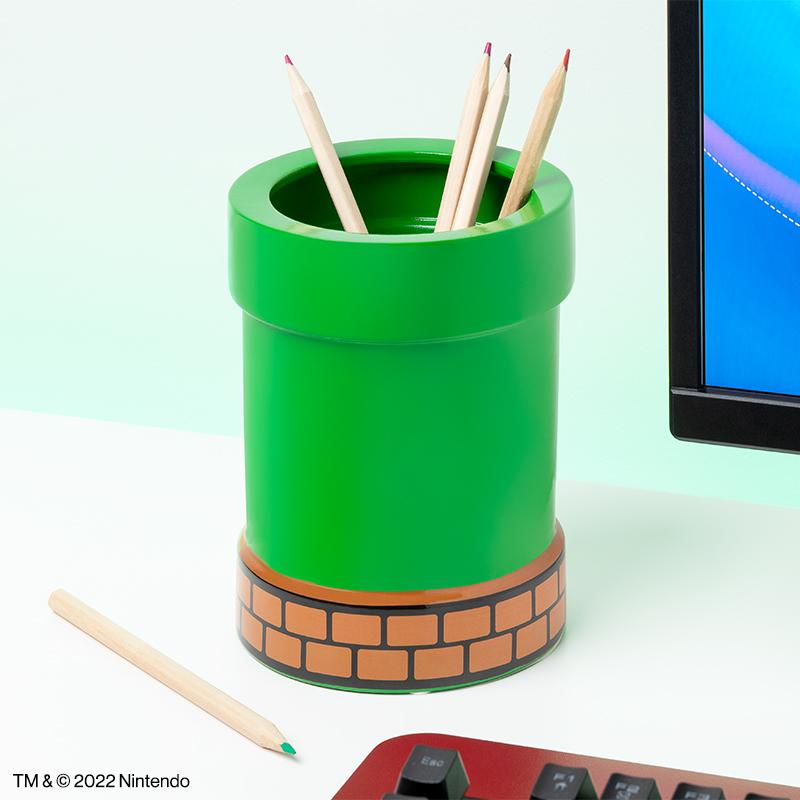 Selected image for PALADONE PRODUCTS Držač za olovke - Super Mario - Warp Pipe Plant & Pen Pot zeleni