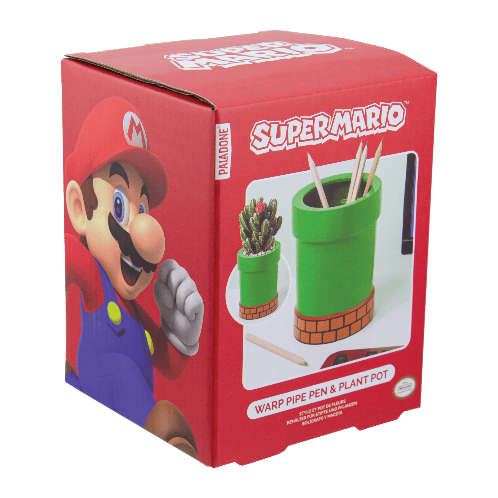 Selected image for PALADONE PRODUCTS Držač za olovke - Super Mario - Warp Pipe Plant & Pen Pot zeleni