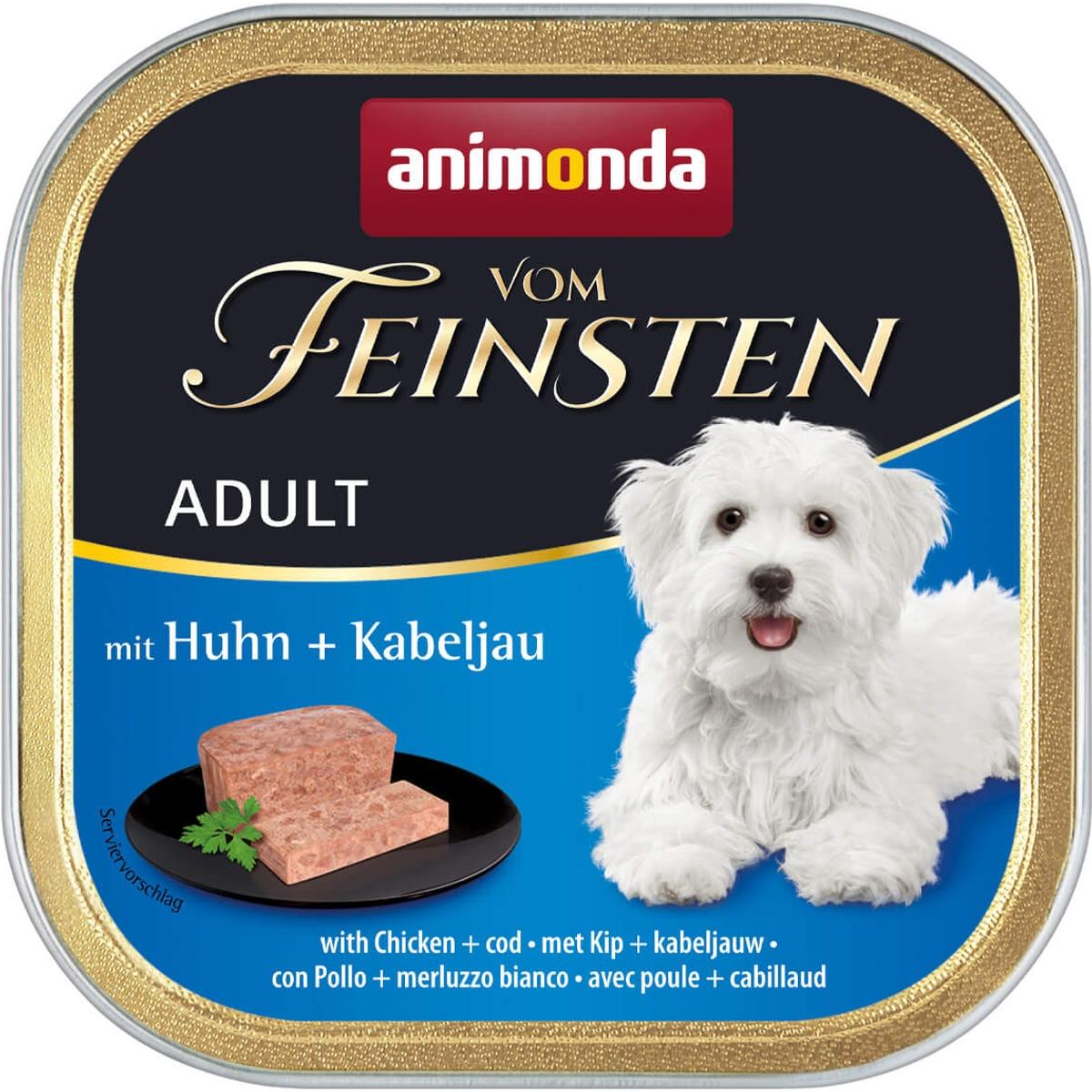 ANIMONDA Kompletna mokra hrana za odrasle pse, Sa živinom i bakalarom, 1-6 godina starosti, 150 g