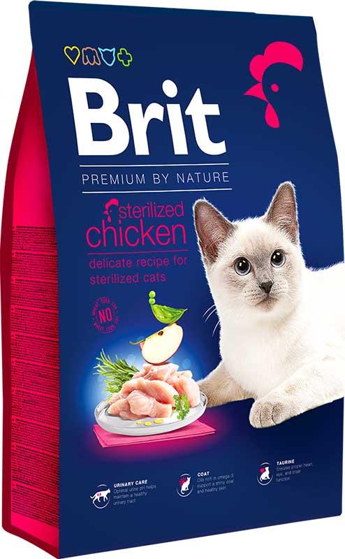 Brit Premium By Nature Hrana za sterilisane mačke, Ukus piletine, 300g
