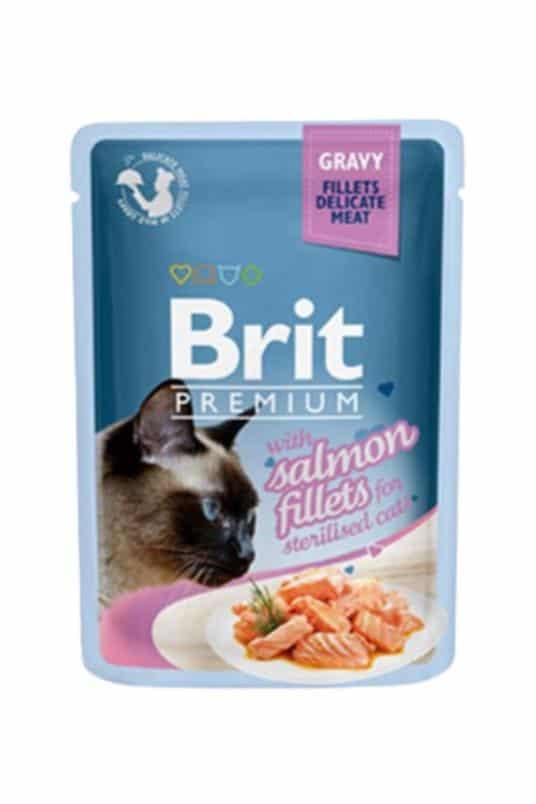 Brit Premium Sos za mačke, Ukus lososa, 85g