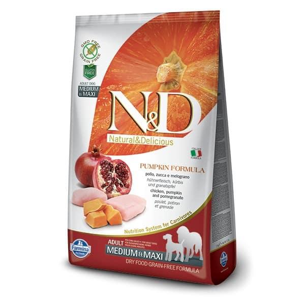 N&D Medium Maxi Adult Hrana za pse, Ukus piletine i bundeve, 2.5kg