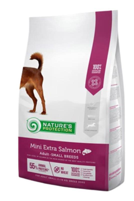 NATURE'S PROTECTION Suva hrana za pse Mini extra Salmon Adult Small 2kg