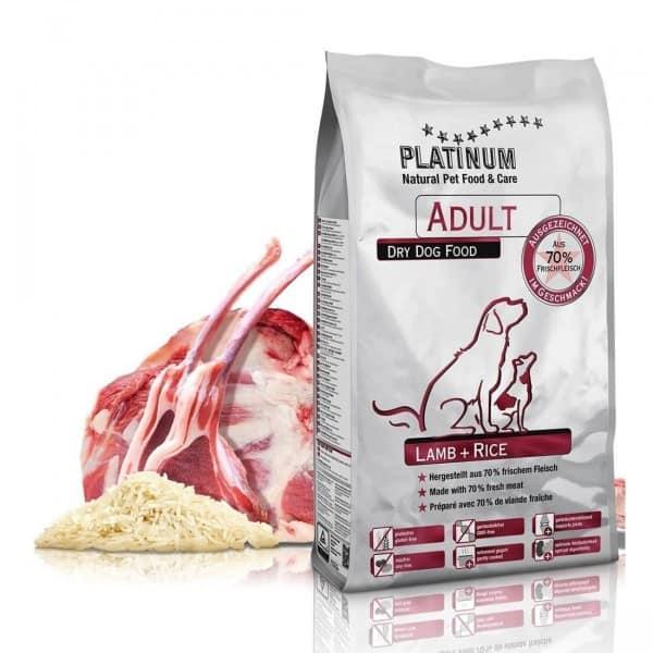Platinum Adult Hrana za pse, Ukus jagnjetine i pirinča, 5kg