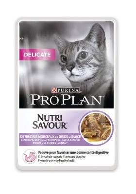 Pro Plan Gravy Delicate Vlažna hrana za mačke, Ukus ćuretine, 85g