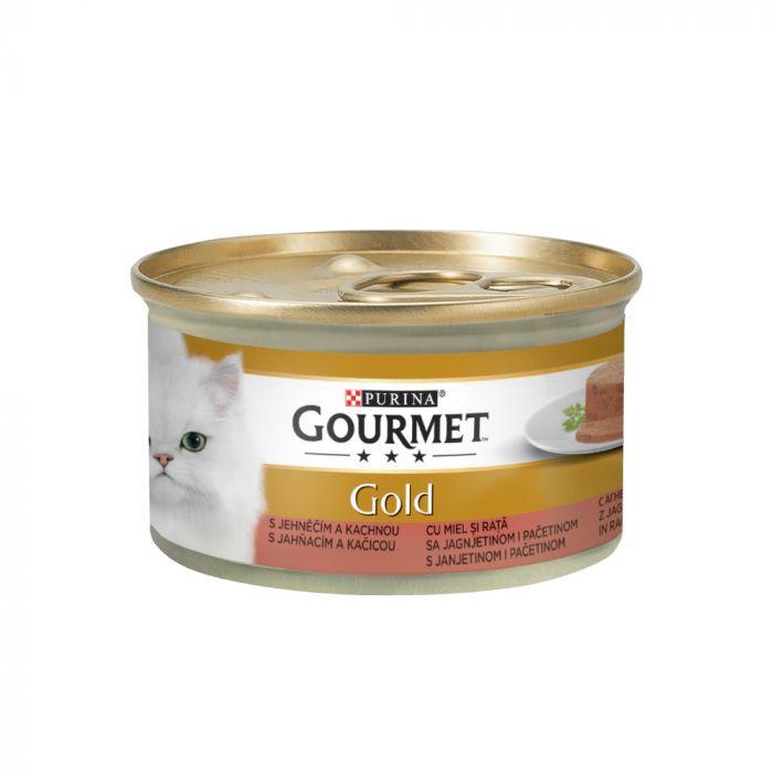 PURINA Gourmet Gold Vlažna hrana za mačke jagnjetina i pačetina 85 g