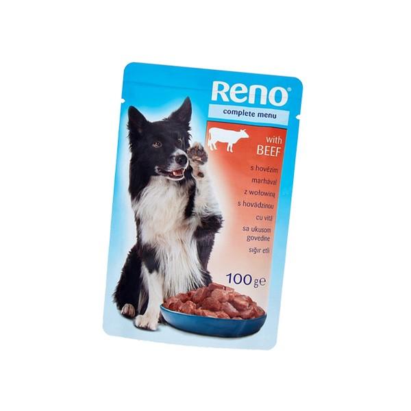 Reno Vlažna hrana za pse, Ukus govedine, 100g