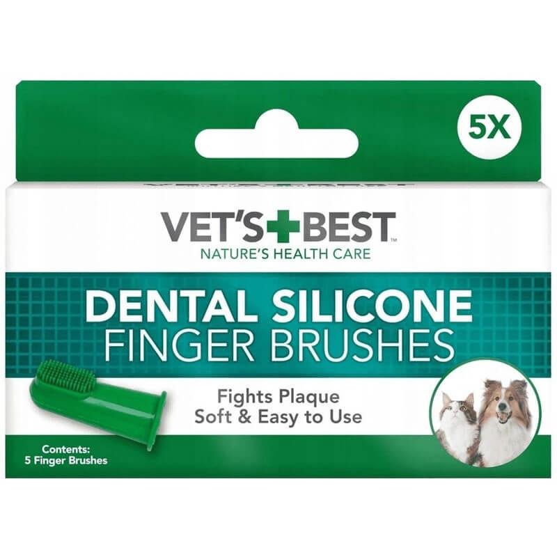 VET'S BEST Dental silikonska četkica za zube 5/1