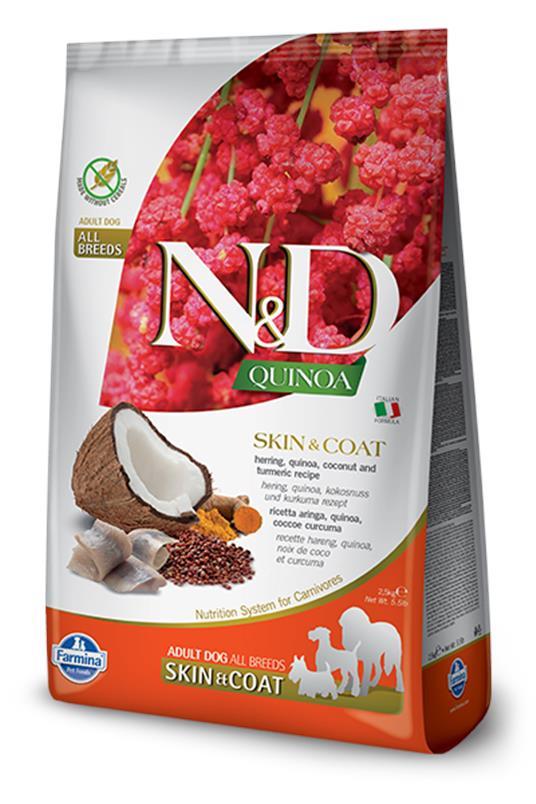N&D Quinoa Hrana za pse svih rasa Haringa, kinoa, kokos i kurkuma 7kg
