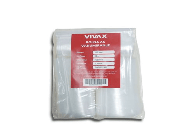 VIVAX Rolne za vakuumiranje, 3 rolne, 120 mm x 10 m
