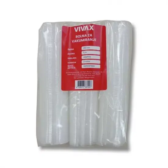 VIVAX Rolne za vakuumiranje, 3 rolne, 200 mm x 5 m