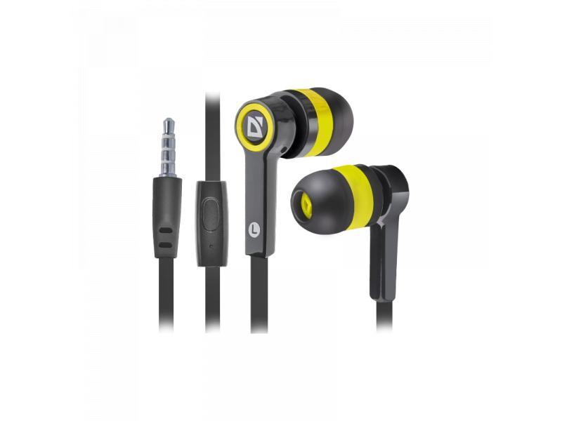 DEFENDER Slušalice bubice sa mikrofonom Pulse 420 crno-žute